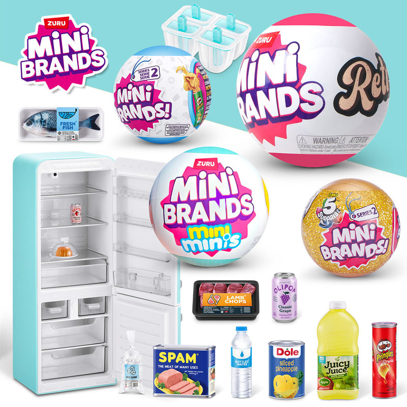 Baby Food Toy - ZURU MINI BRANDS Réfrigérateur miniature réaliste