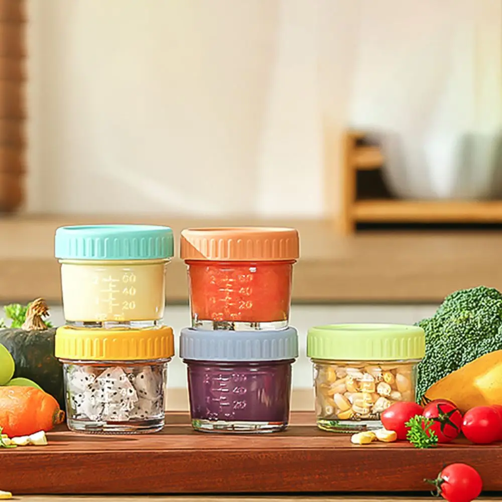 6 pièces de pots en verre mult - Baby Food Glass Containers avis et prix