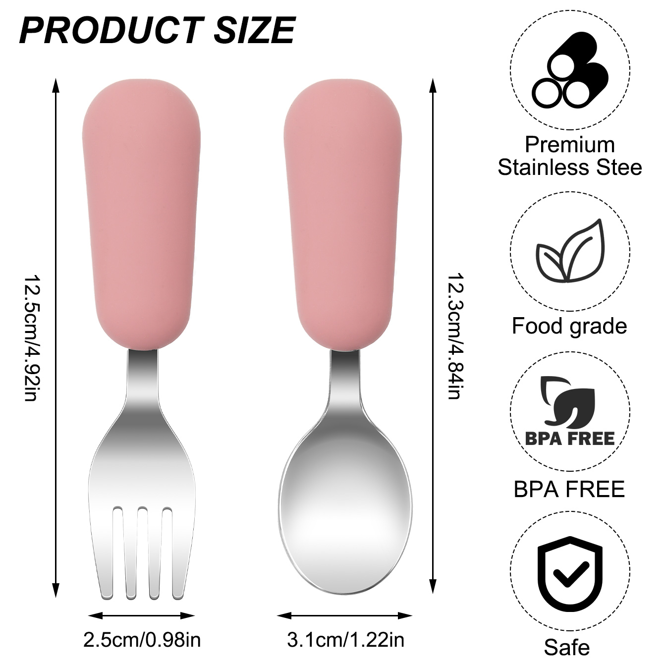 Couleur enfants 2 pièces fourc - Baby Food Utensil avis et prix