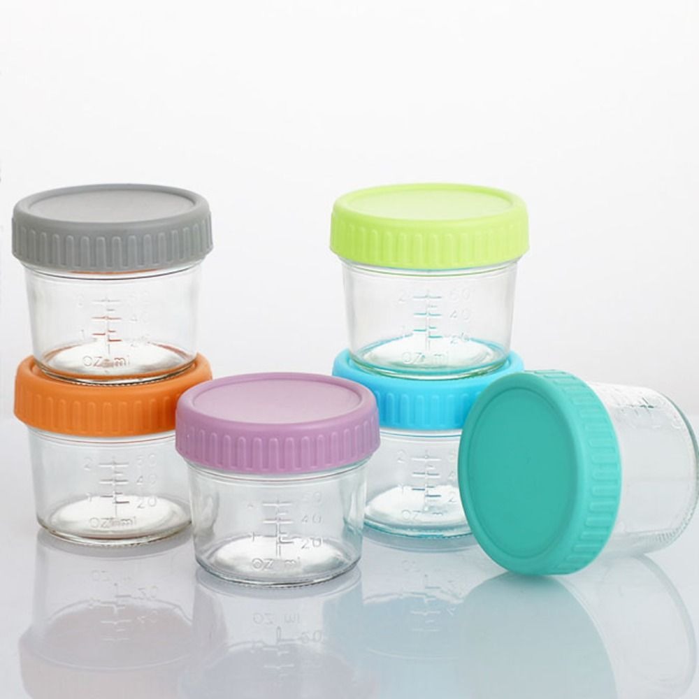 Lot de 6 pots en verre réutili - Baby Food Glass Containers avis et prix