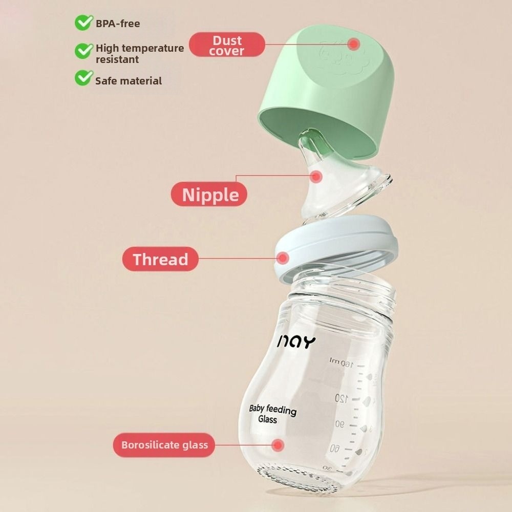 Biberon en verre Anti-flatulen - Baby Food Glass Containers avis et prix