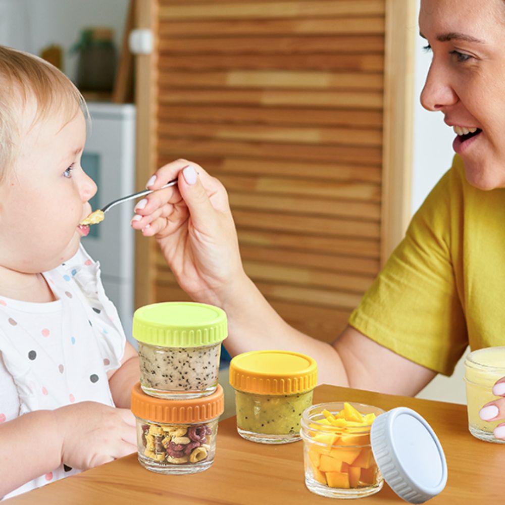 Lot de 6 pots en verre multi-u - Baby Food Glass Containers avis et prix