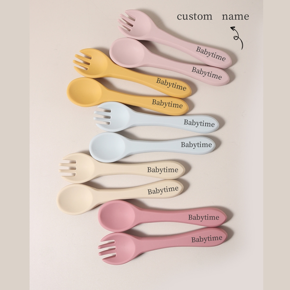 Nom personnalisé 1 paire de cu - Baby Food Utensil avis et prix