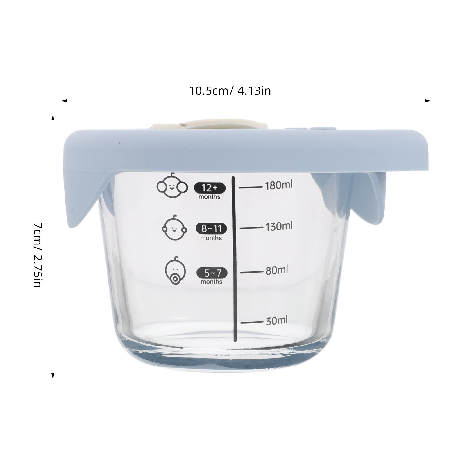 2 bols ronds pour aliments pou - Baby Food Glass Containers avis et prix