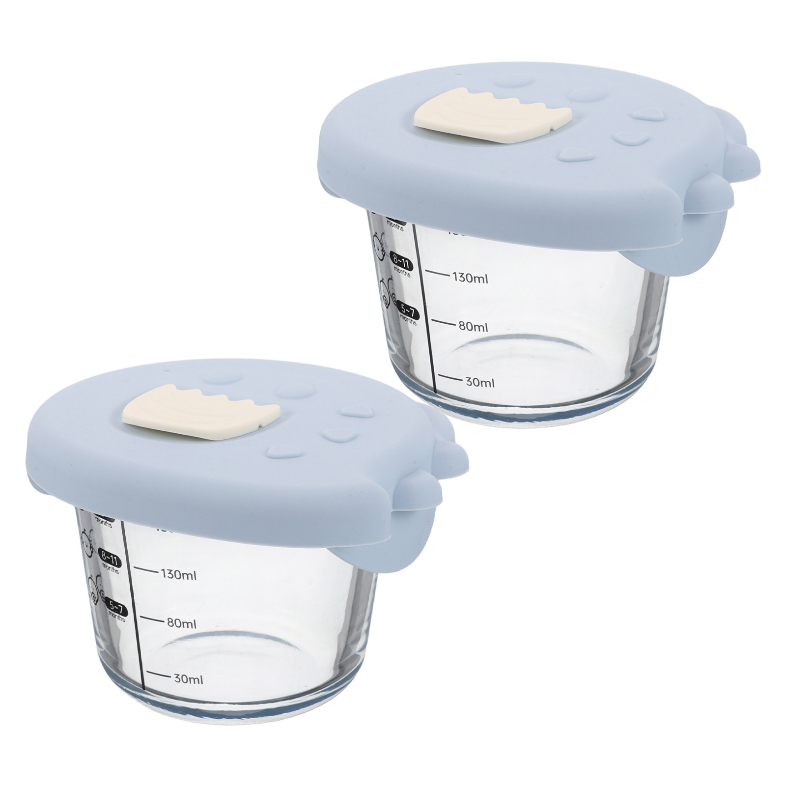 2 bols ronds pour aliments pou - Baby Food Glass Containers avis et prix